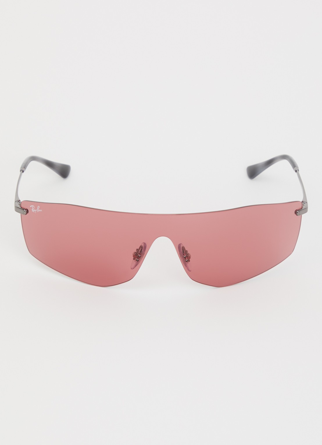 Ray-Ban Shield zonnebril RB3781 - detail zilver