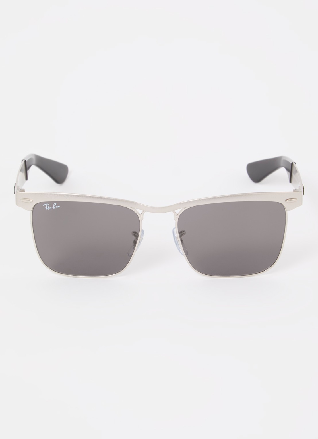Ray-Ban Wayfarer Deluxe zonnebril RB3875 - detail 2 zilver