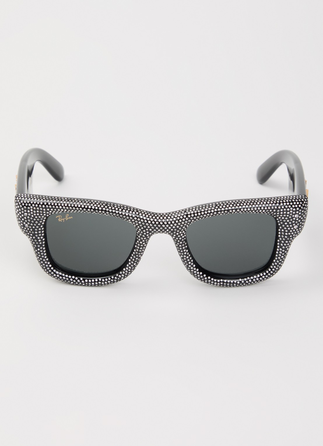 Ray-Ban Wayfarer Puffer Crystal zonnebril RB4940B - detail zwart