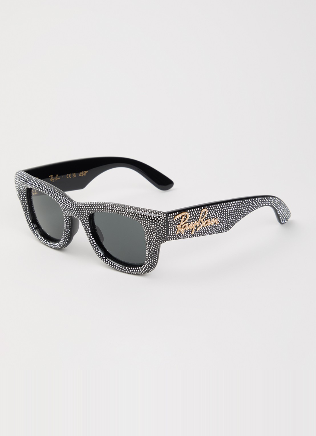 Ray-Ban Wayfarer Puffer Crystal zonnebril RB4940B - voorkant 4 zwart