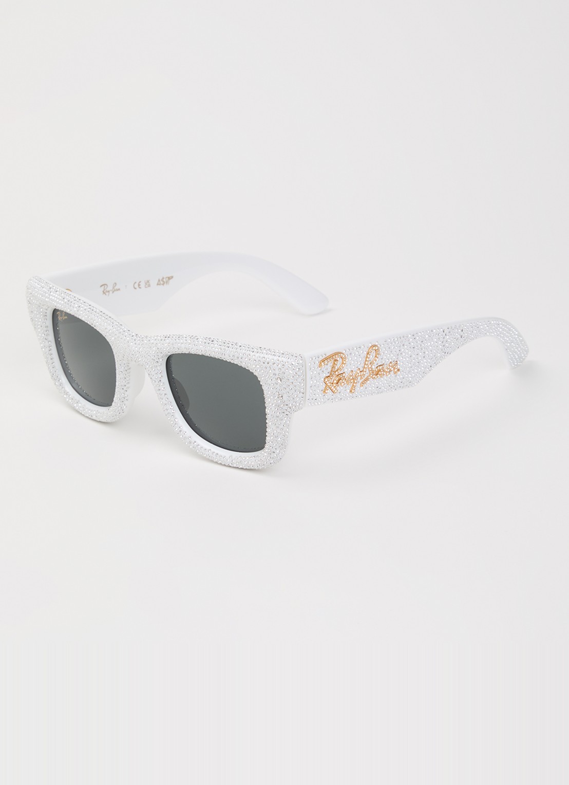 Ray-Ban Wayfarer Puffer Crystal zonnebril RB4940B - voorkant 4 wit