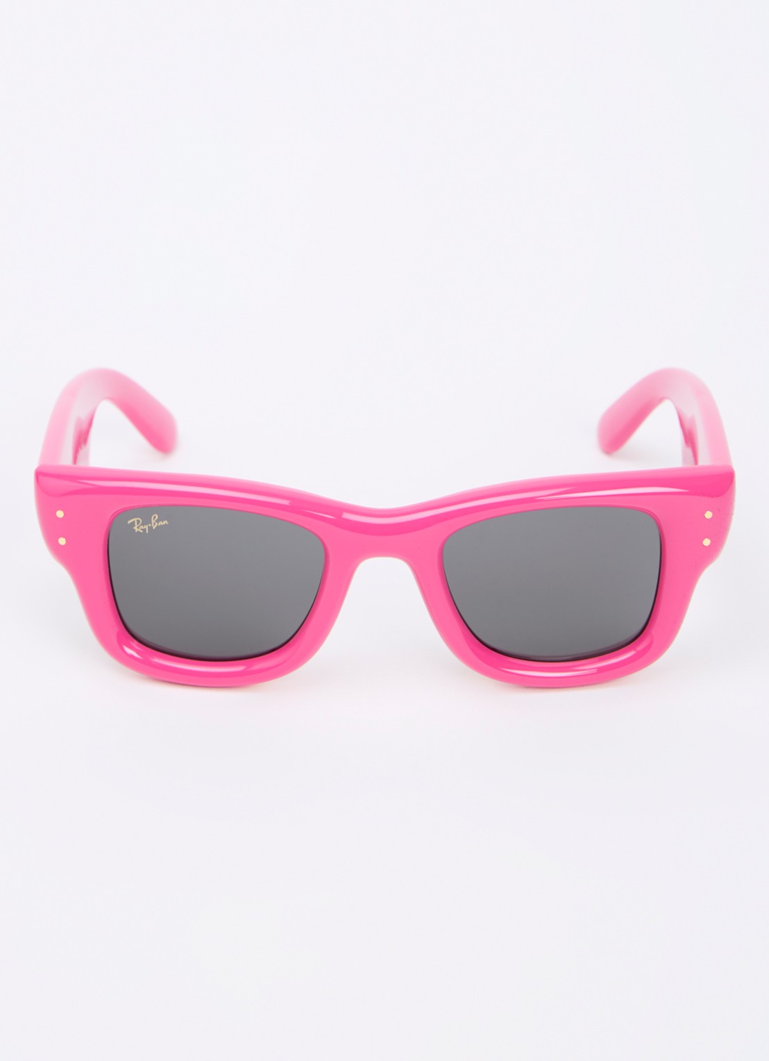 Ray-Ban Wayfarer Puffer zonnebril RB4940 - detail roze