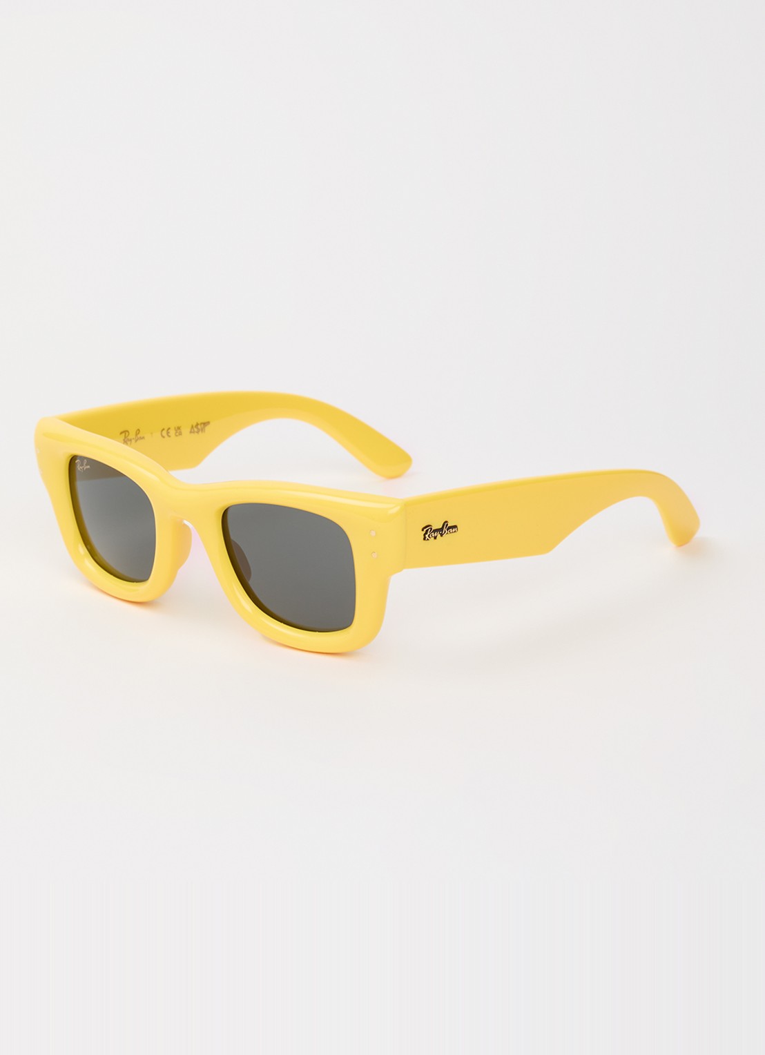 Ray-Ban Wayfarer Puffer zonnebril RB4940 - voorkant geel