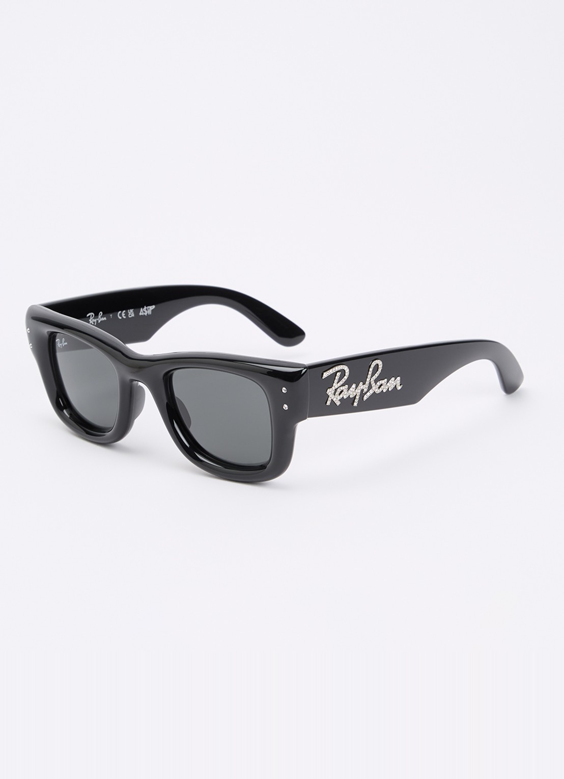 Ray-Ban Wayfarer Puffer zonnebril RB4940 - voorkant zwart