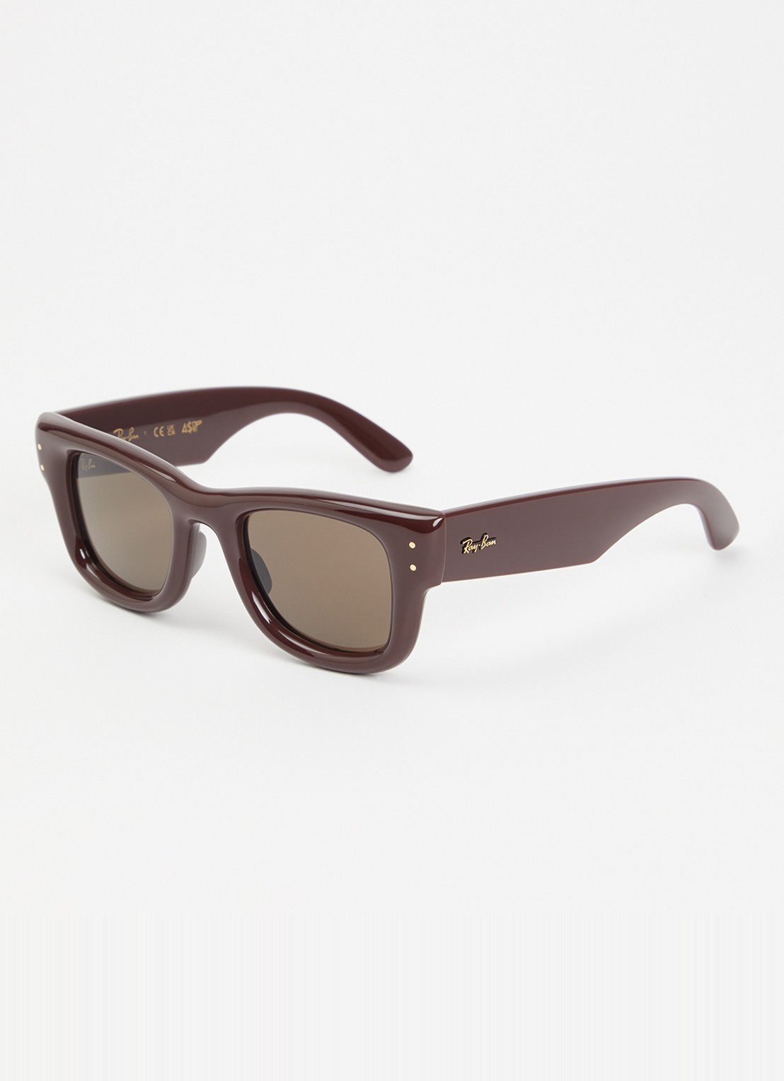 Ray-Ban Wayfarer Puffer zonnebril RB4940 - voorkant bruin