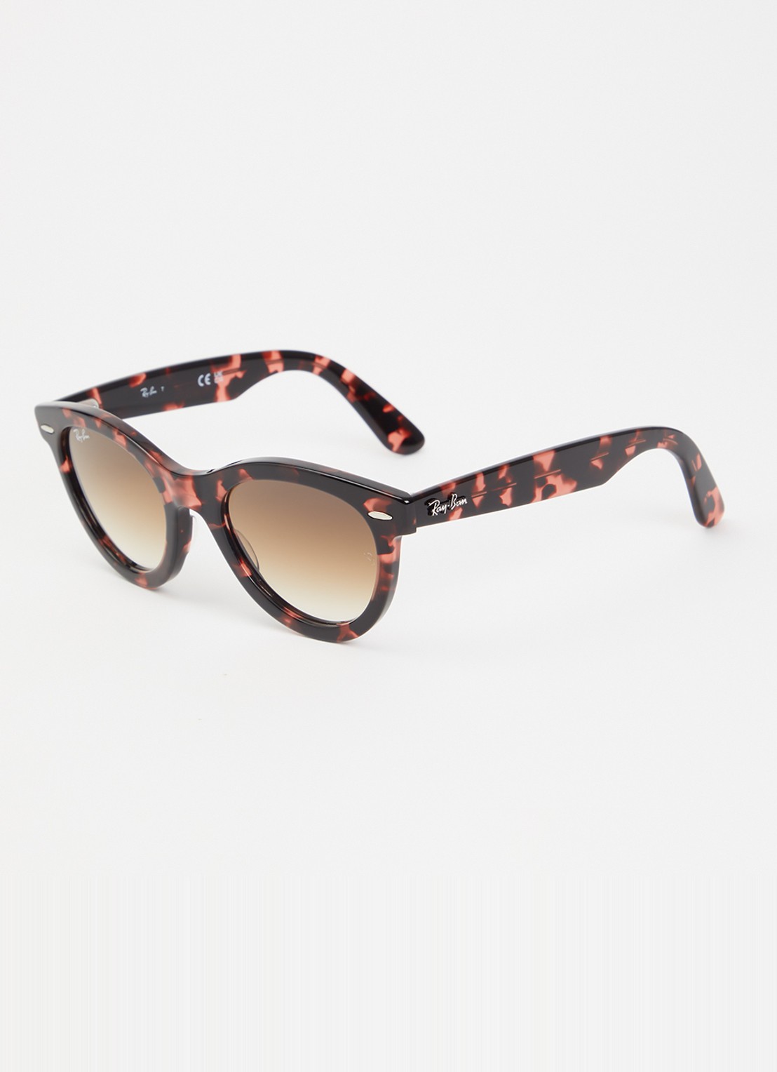 Ray-Ban Wayfarer way zonnebril RB4304 - voorkant 4 donkerroze