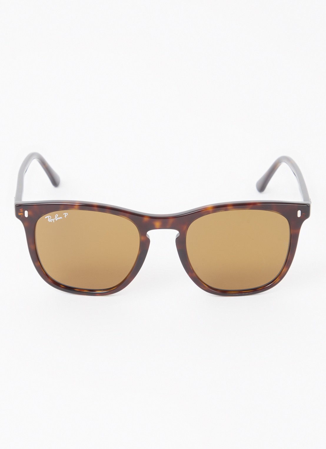 Ray-Ban Wayfarer zonnebril gepolariseerd RB2210 - detail donkerbruin