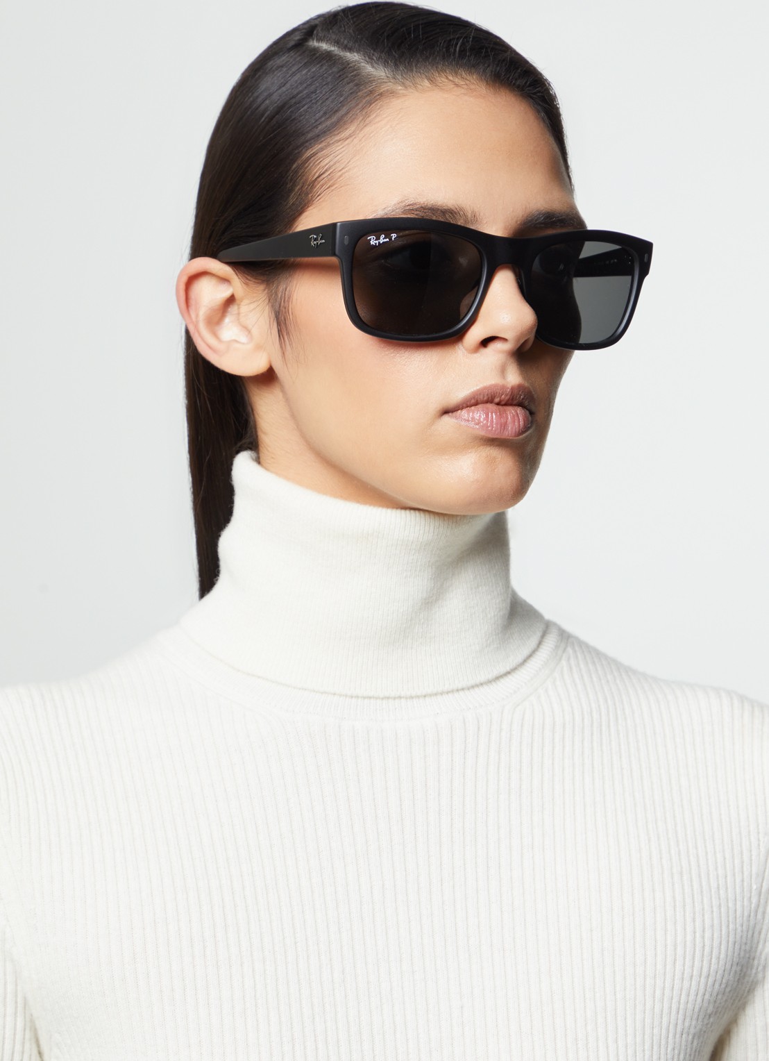 Ray-Ban Wayfarer zonnebril gepolariseerd RB4428 - voorkant 2 zwart