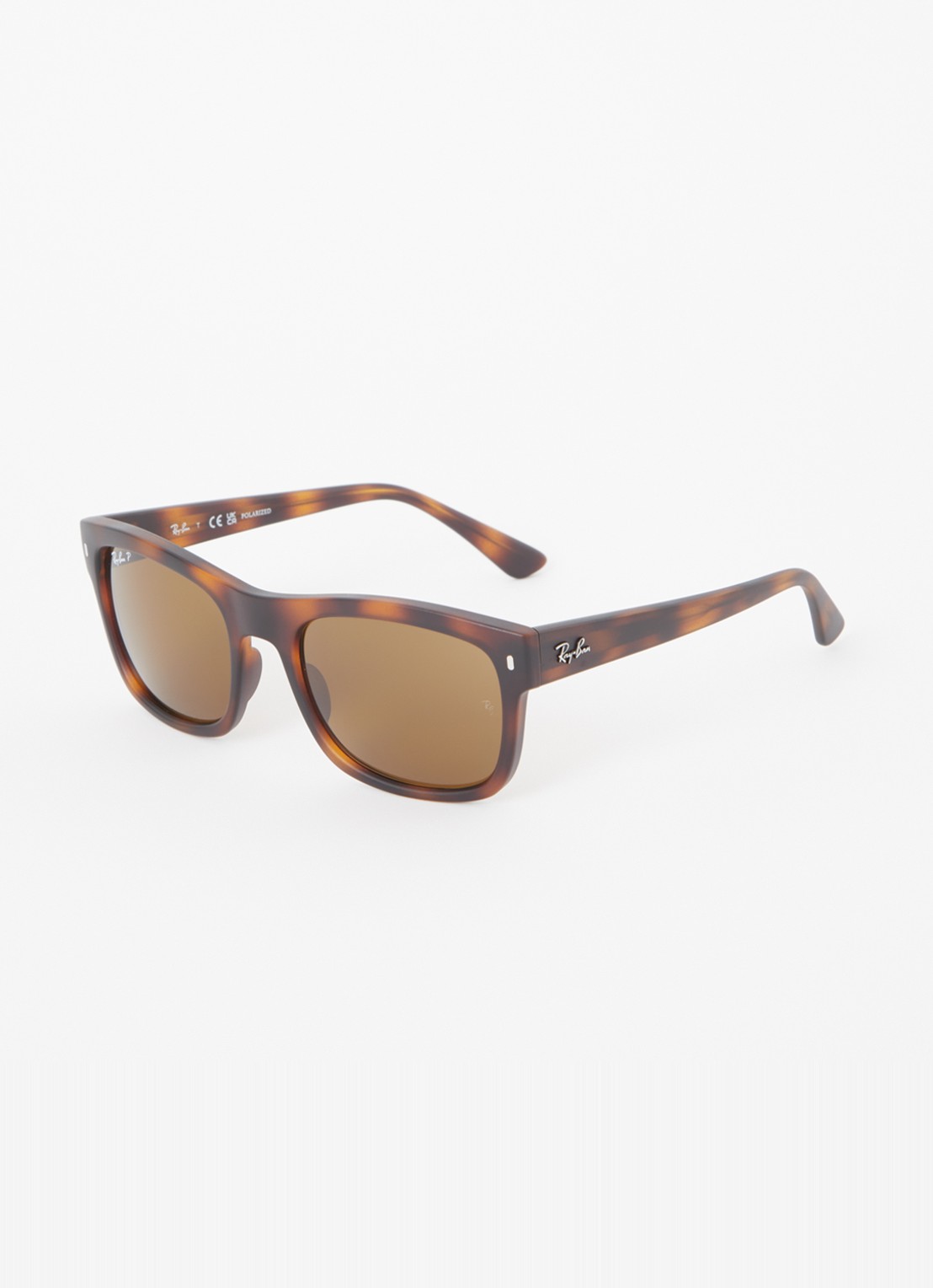 Ray-Ban Wayfarer zonnebril gepolariseerd RB4428 - voorkant 4 bruin