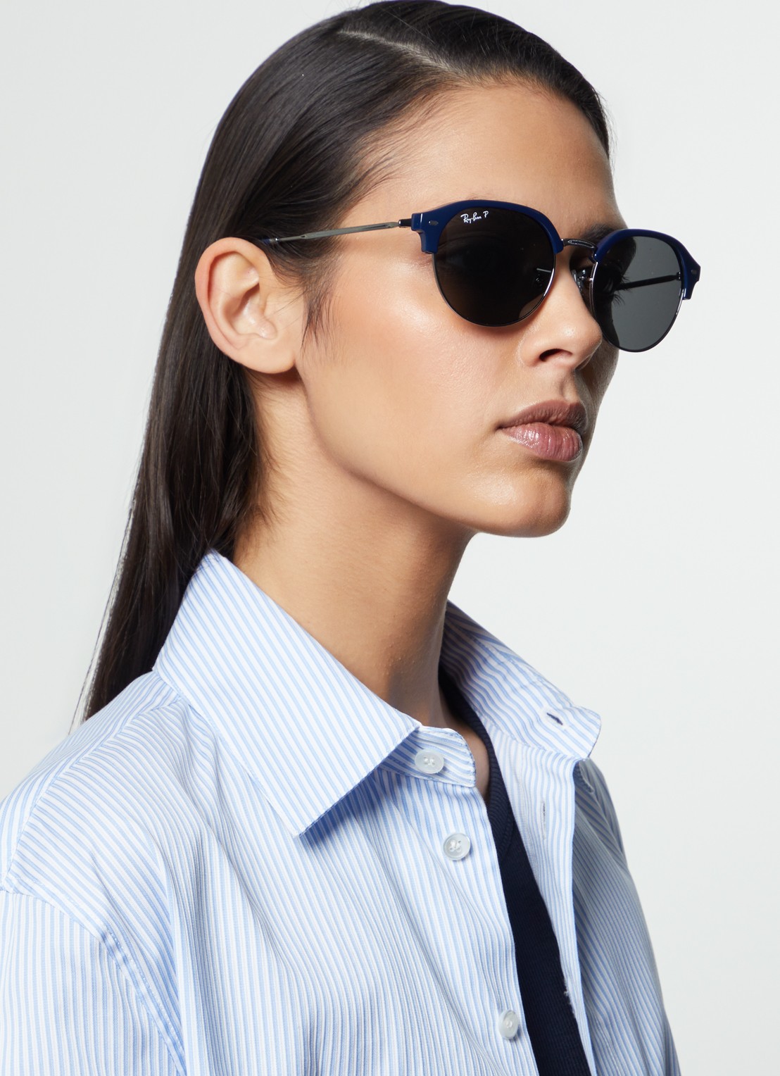 Ray-Ban Wayfarer zonnebril gepolariseerd RB4429 - voorkant 2 beige