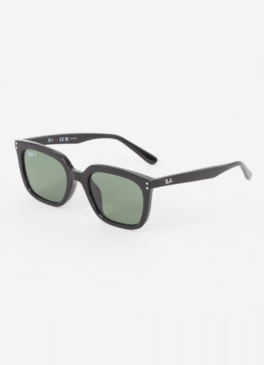 Ray-Ban Wayfarer zonnebril gepolariseerd RB4439D  - voorkant 4 zwart