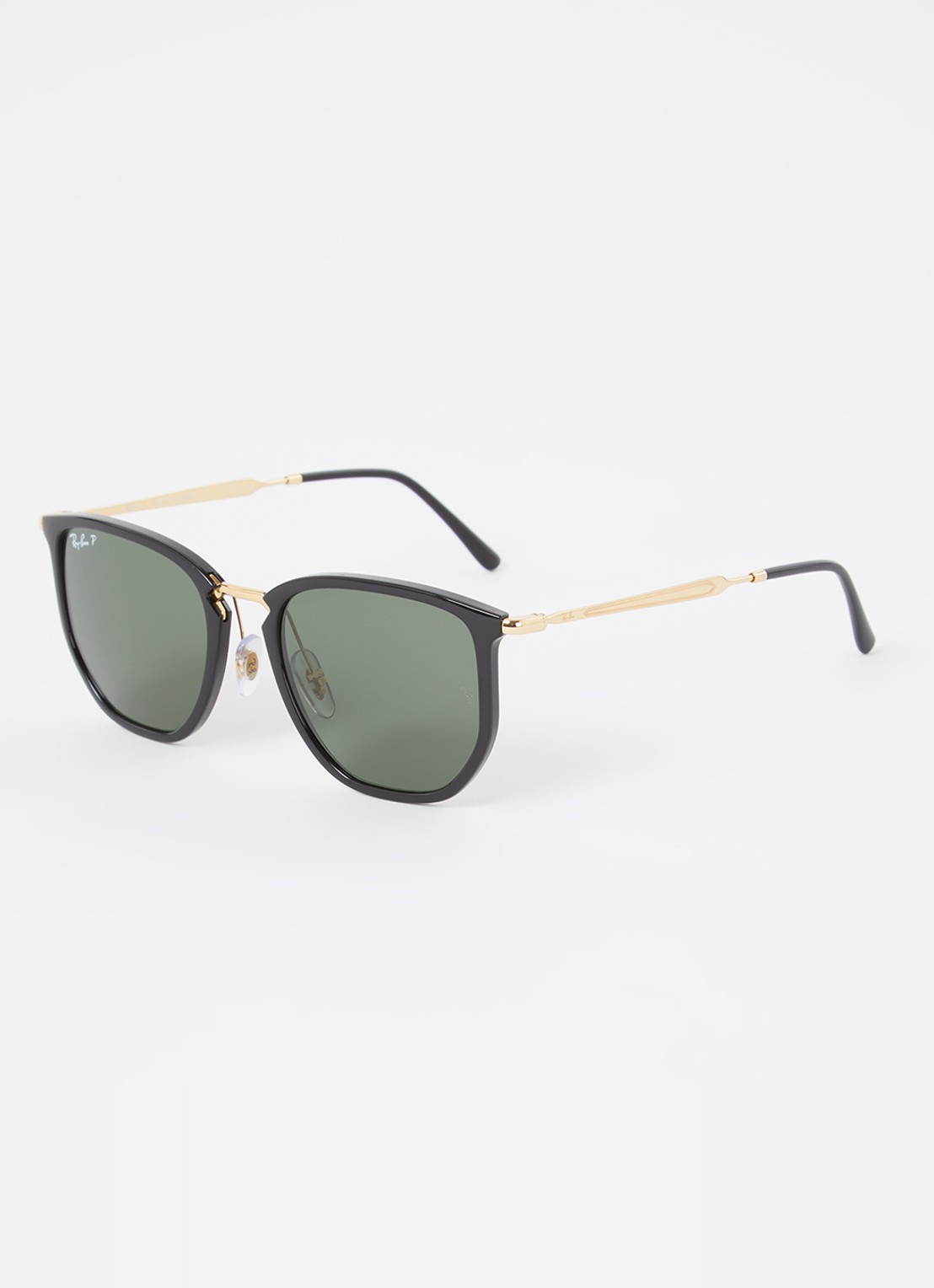 Ray-Ban Wayfarer zonnebril gepolariseerd RB4451 - voorkant zwart