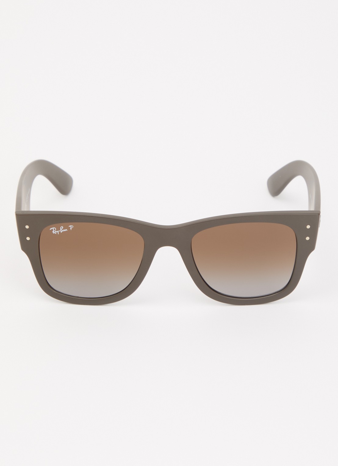 Ray-Ban Wayfarer zonnebril gepolariseerd RB4840S - detail 2 donkerbruin