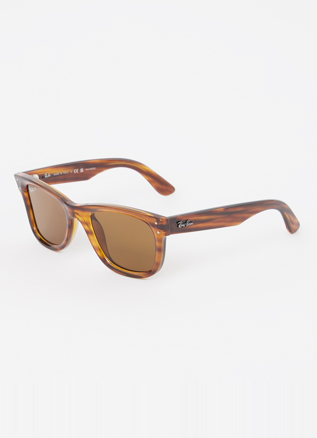 Ray-Ban Wayfarer zonnebril gepolariseerd RBR0502S - voorkant 4 bruin