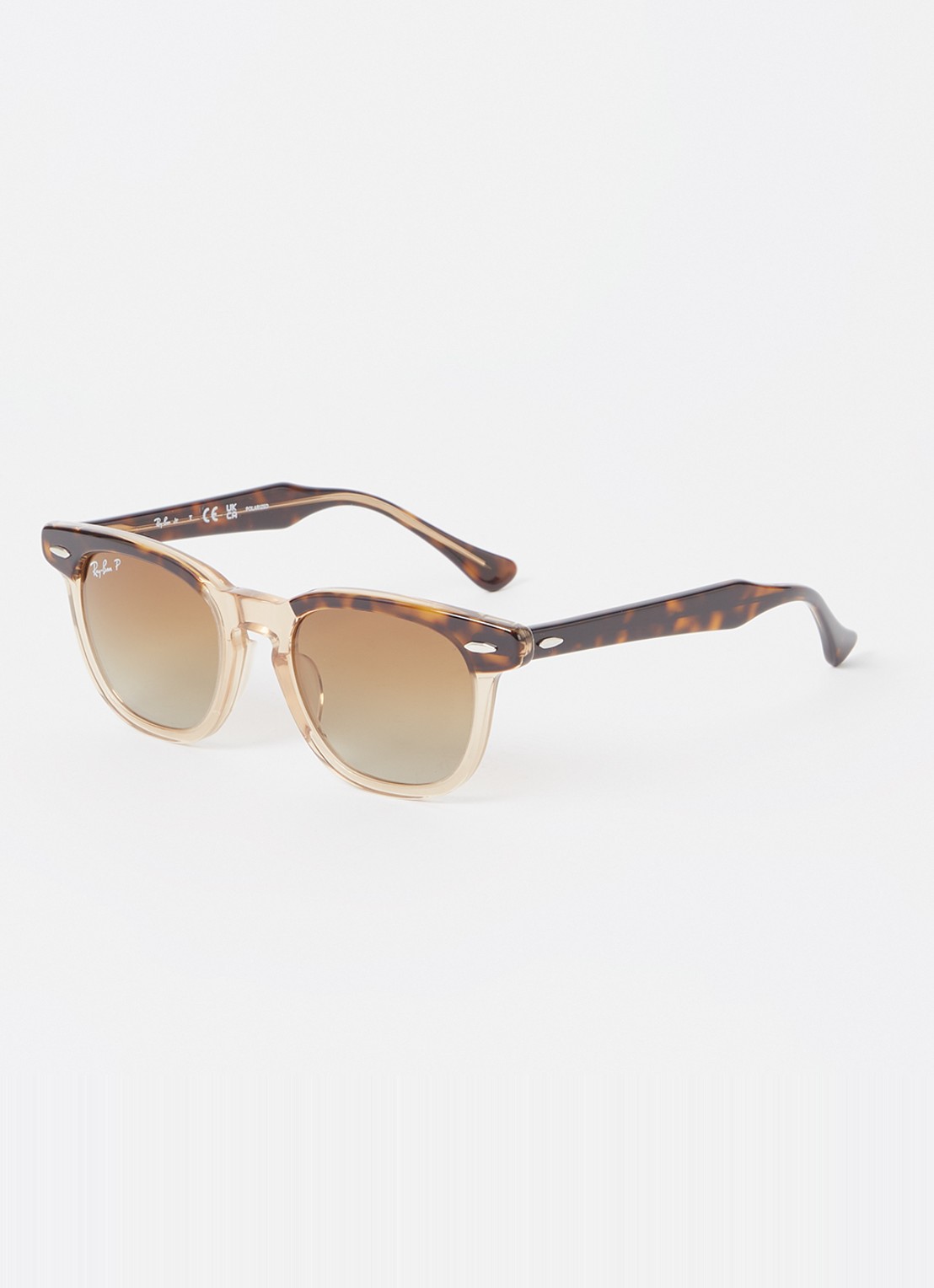 Ray-Ban Wayfarer zonnebril gepolariseerd RJ9098S - voorkant 4 camel