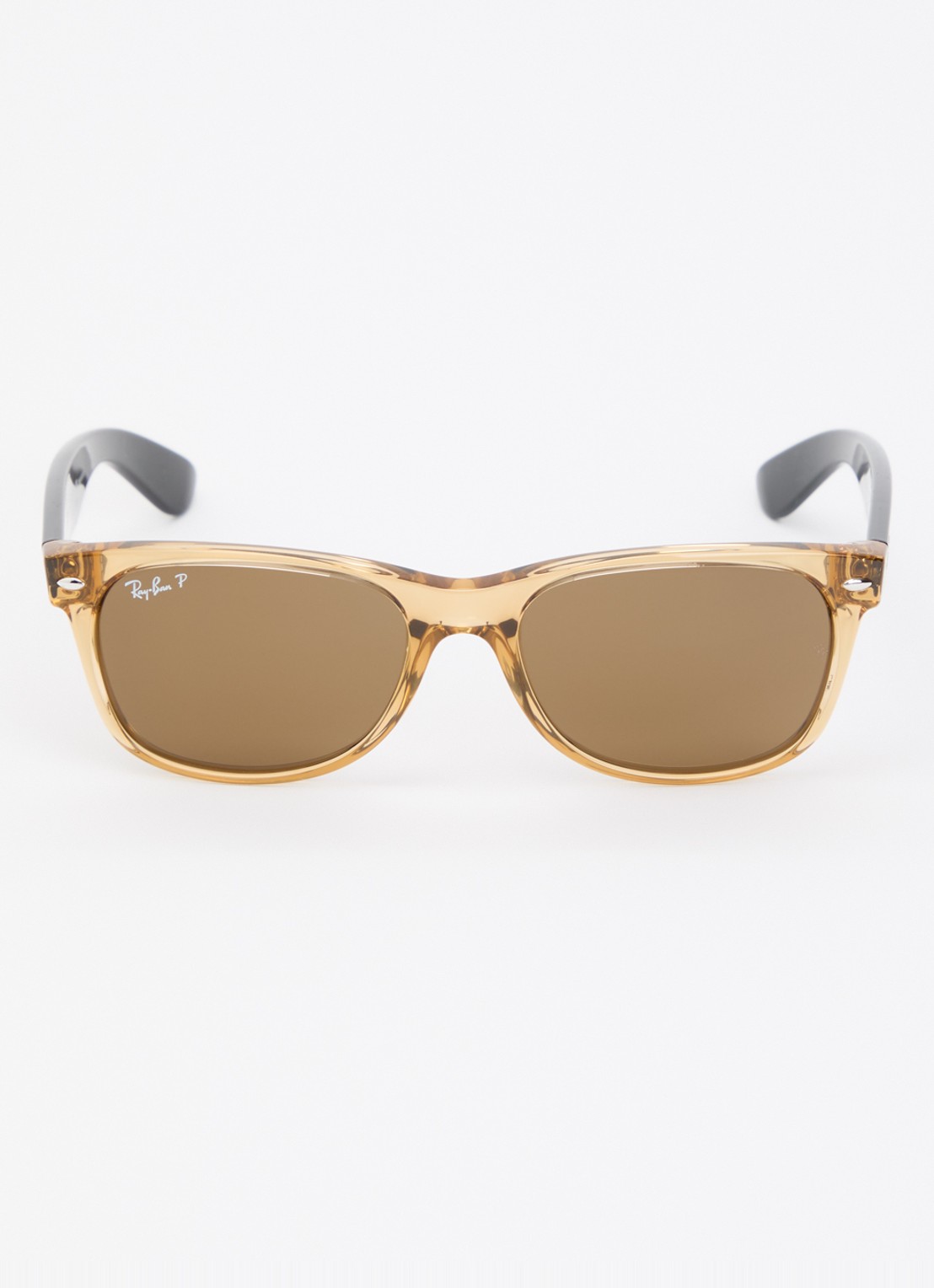 Ray-Ban Wayfarer zonnebril RB2132  - detail bruin
