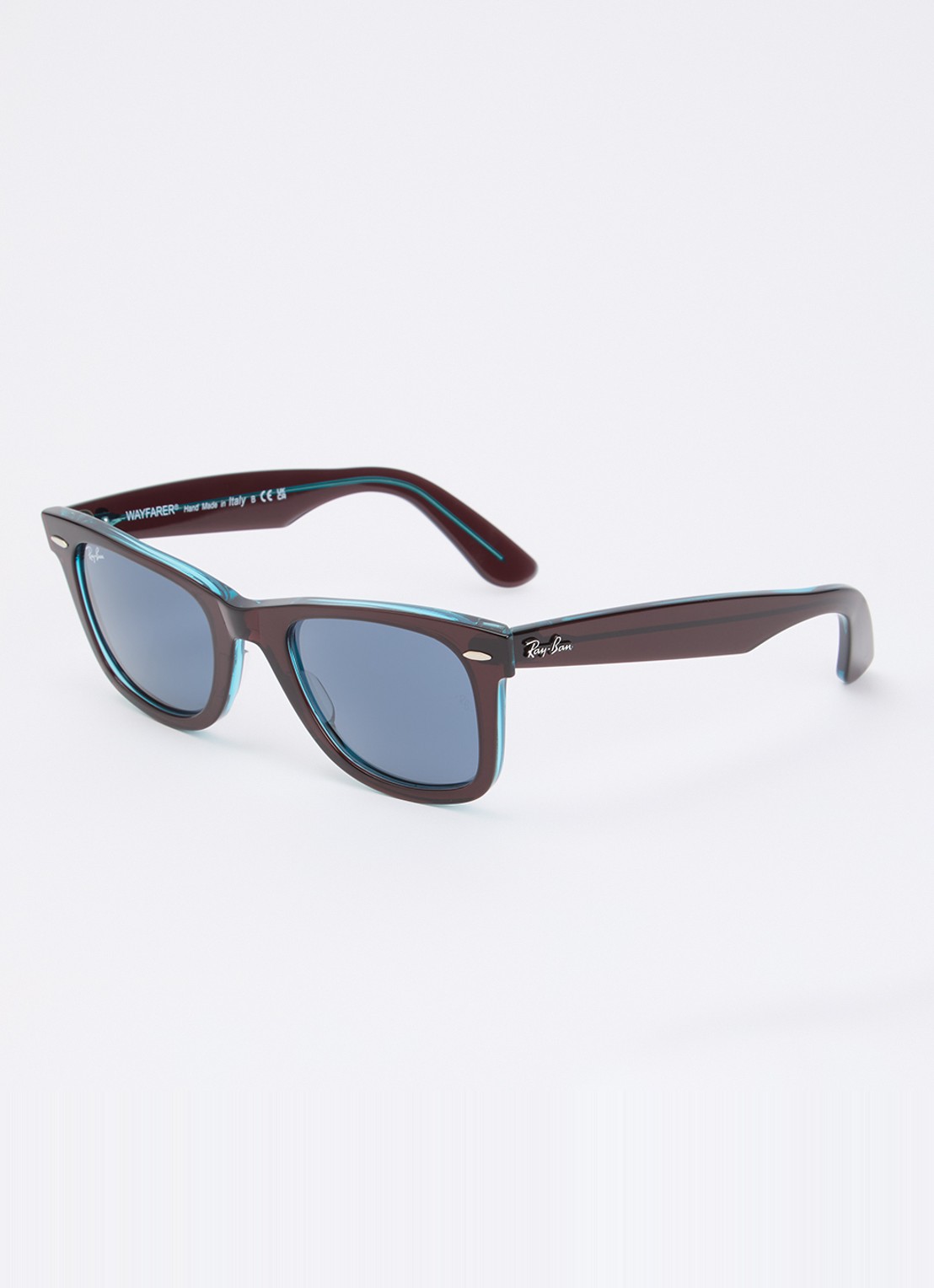 Ray-Ban Wayfarer zonnebril RB2140 - voorkant donkerbruin