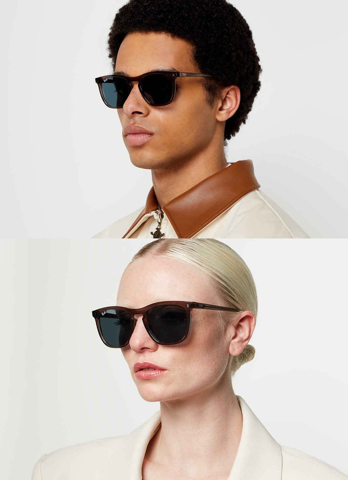 Ray-Ban Wayfarer zonnebril RB2210 - voorkant 5 zand