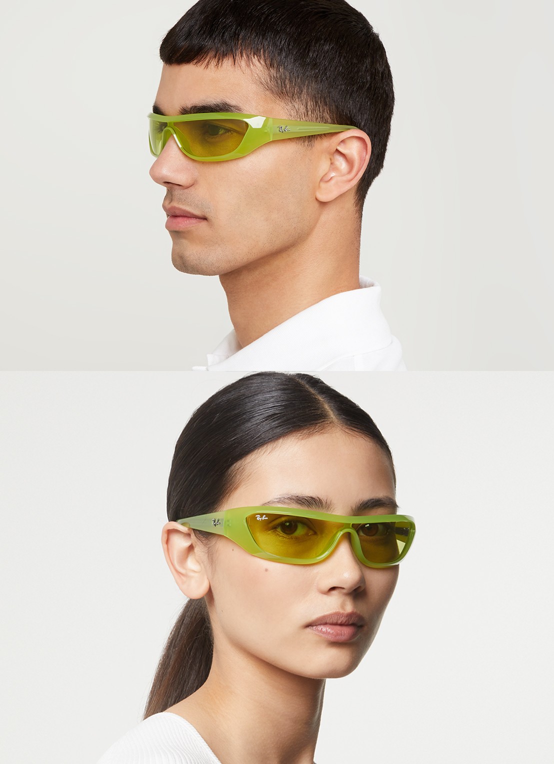 Ray-Ban Xan zonnebril RB4431 - voorkant 2 lime