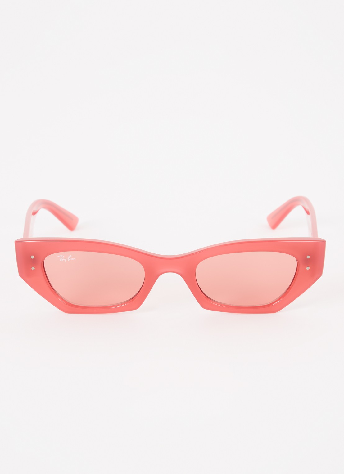 Ray-Ban Zena zonnebril RB4430 - detail koraalrood