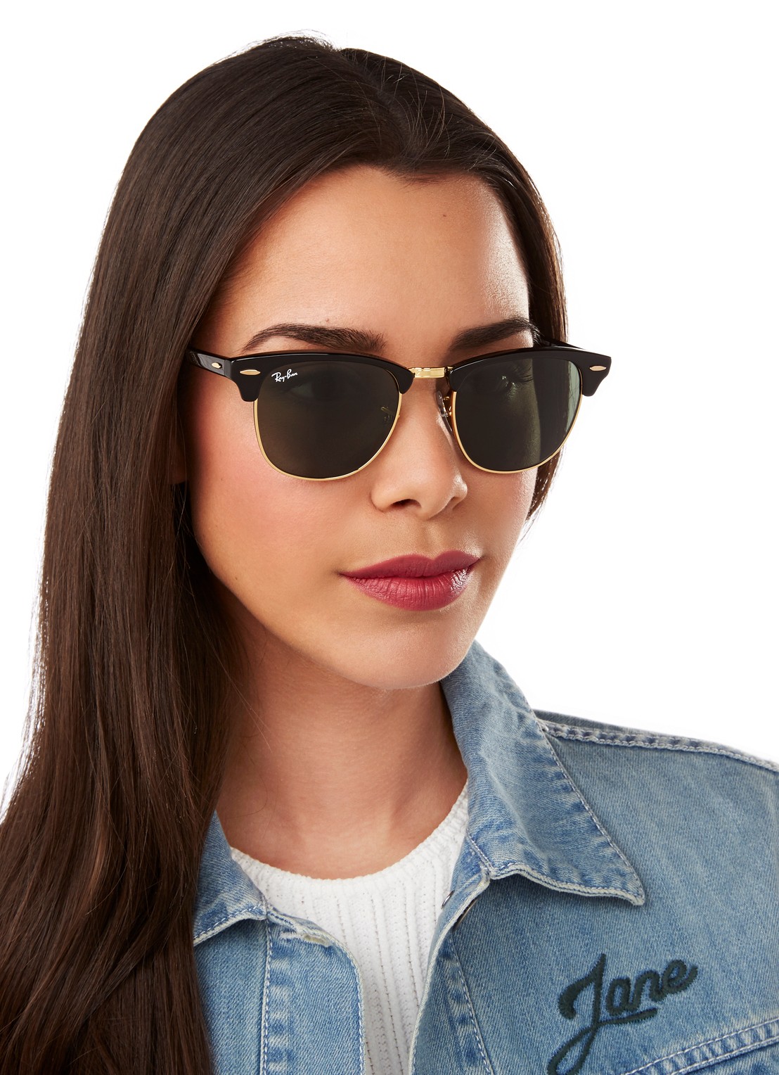 Ray-Ban Zonnebril Clubmaster RB3016 - detail 5 zwart