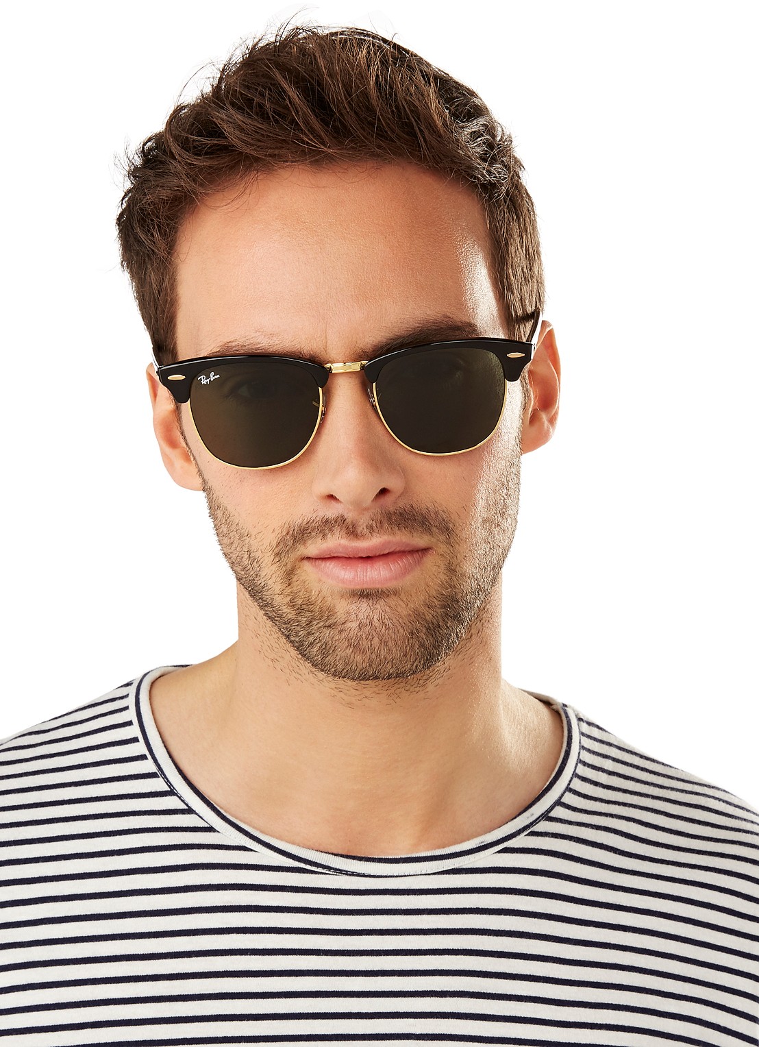 Ray-Ban Zonnebril Clubmaster RB3016 - detail 6 zwart