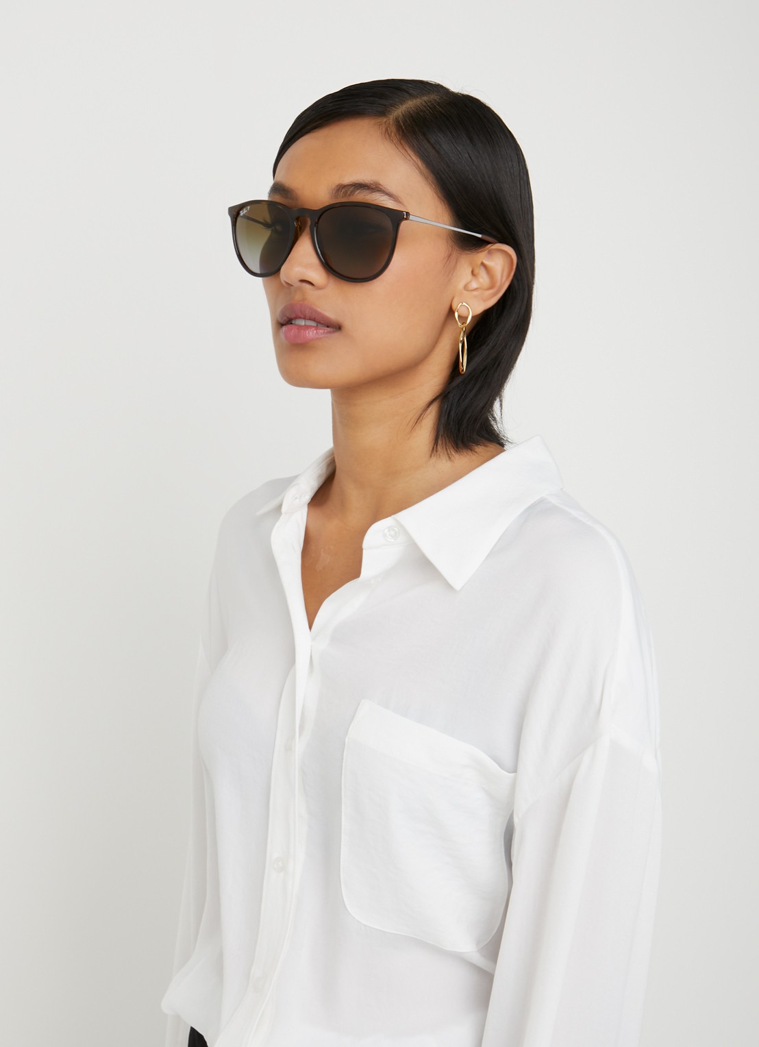 Ray-Ban Zonnebril gepolariseerd Erika RB4171 - voorkant 2 bruin