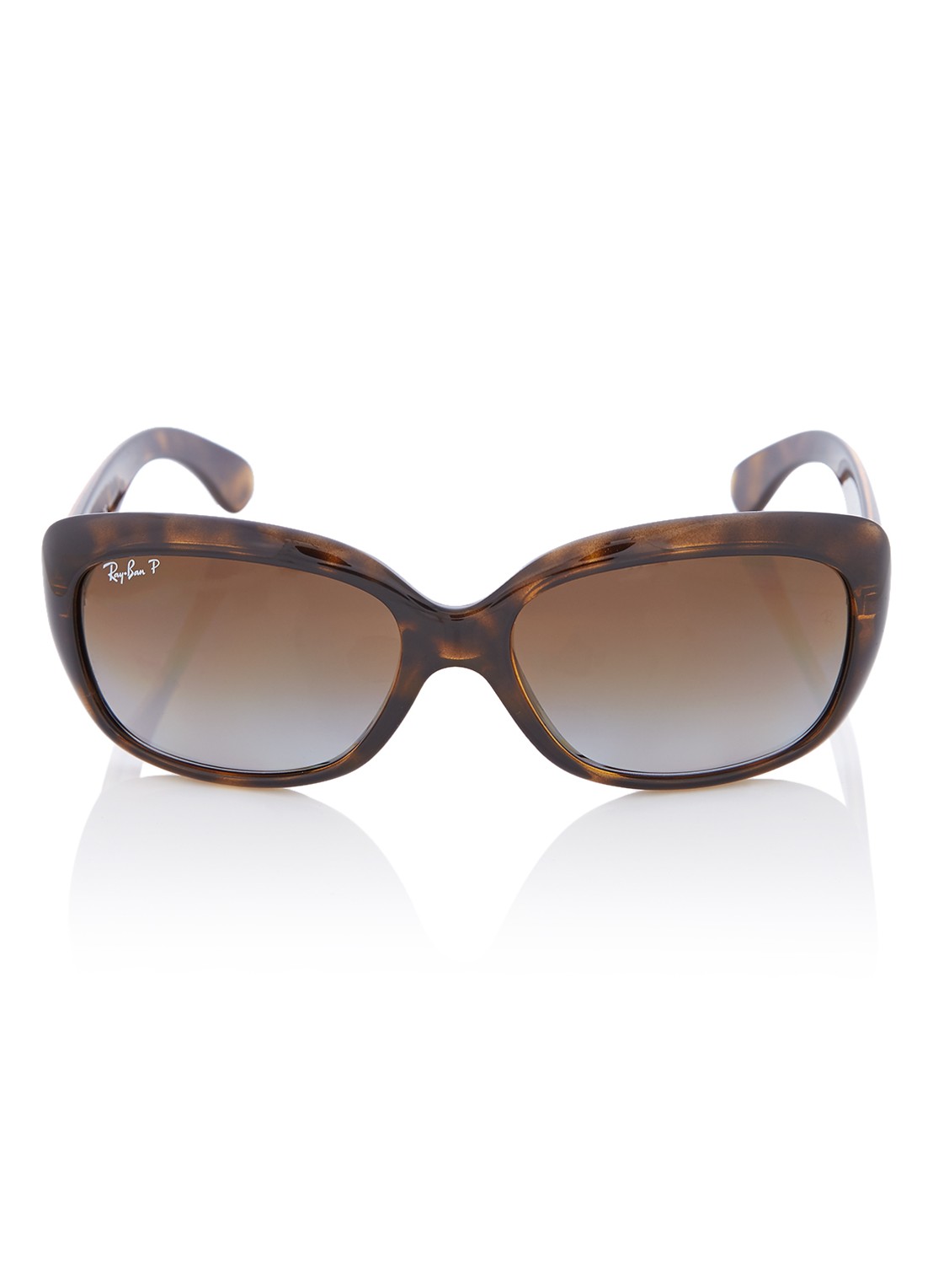 Ray-Ban Zonnebril gepolariseerd Jackie Ohh RB4101  - voorkant 2 bruin