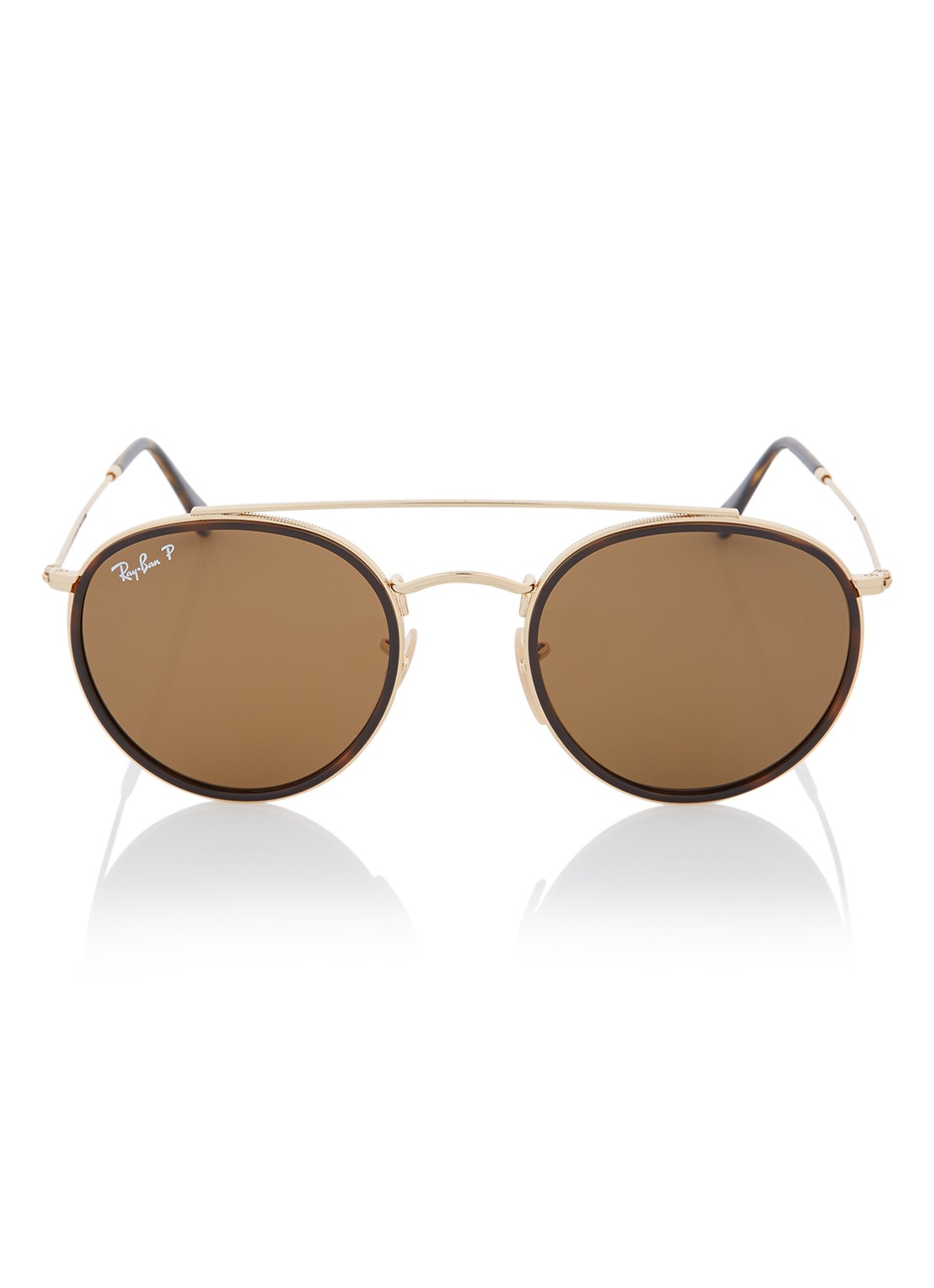 Ray-Ban Zonnebril gepolariseerd RB3647N  - voorkant 4 goud