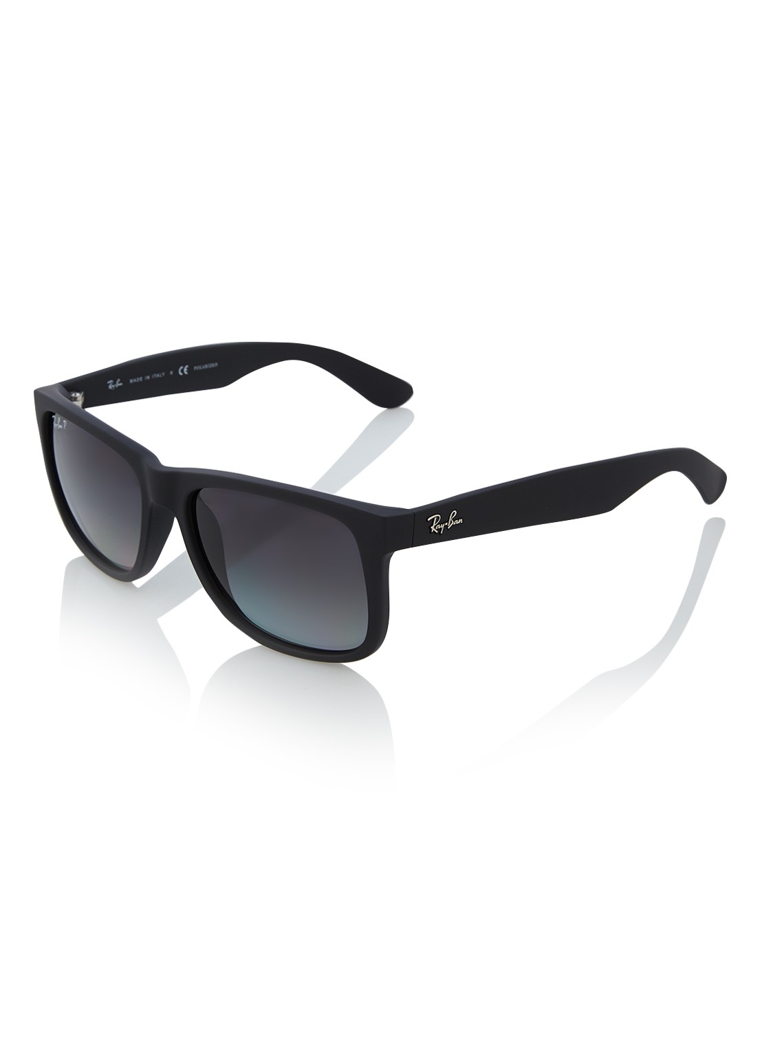 Ray-Ban Zonnebril Justin gepolariseerd RB4165 - voorkant zwart