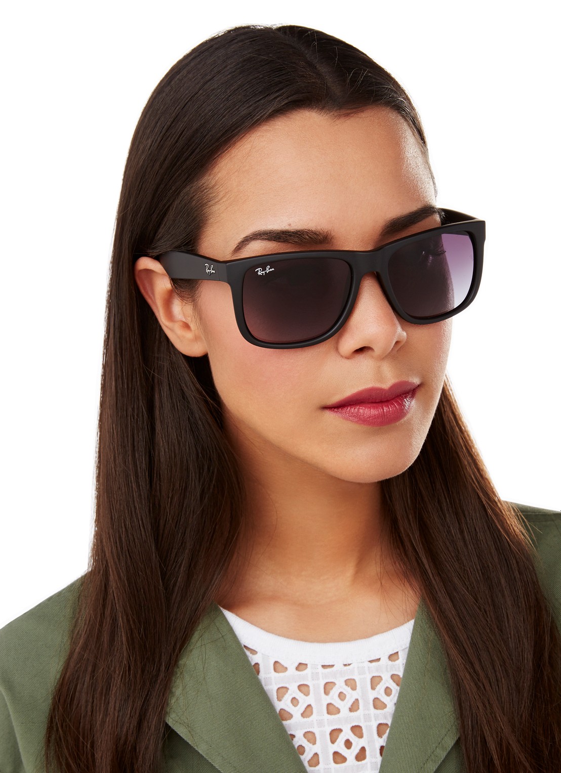 Ray-Ban Zonnebril Justin RB4165 - detail 4 zwart