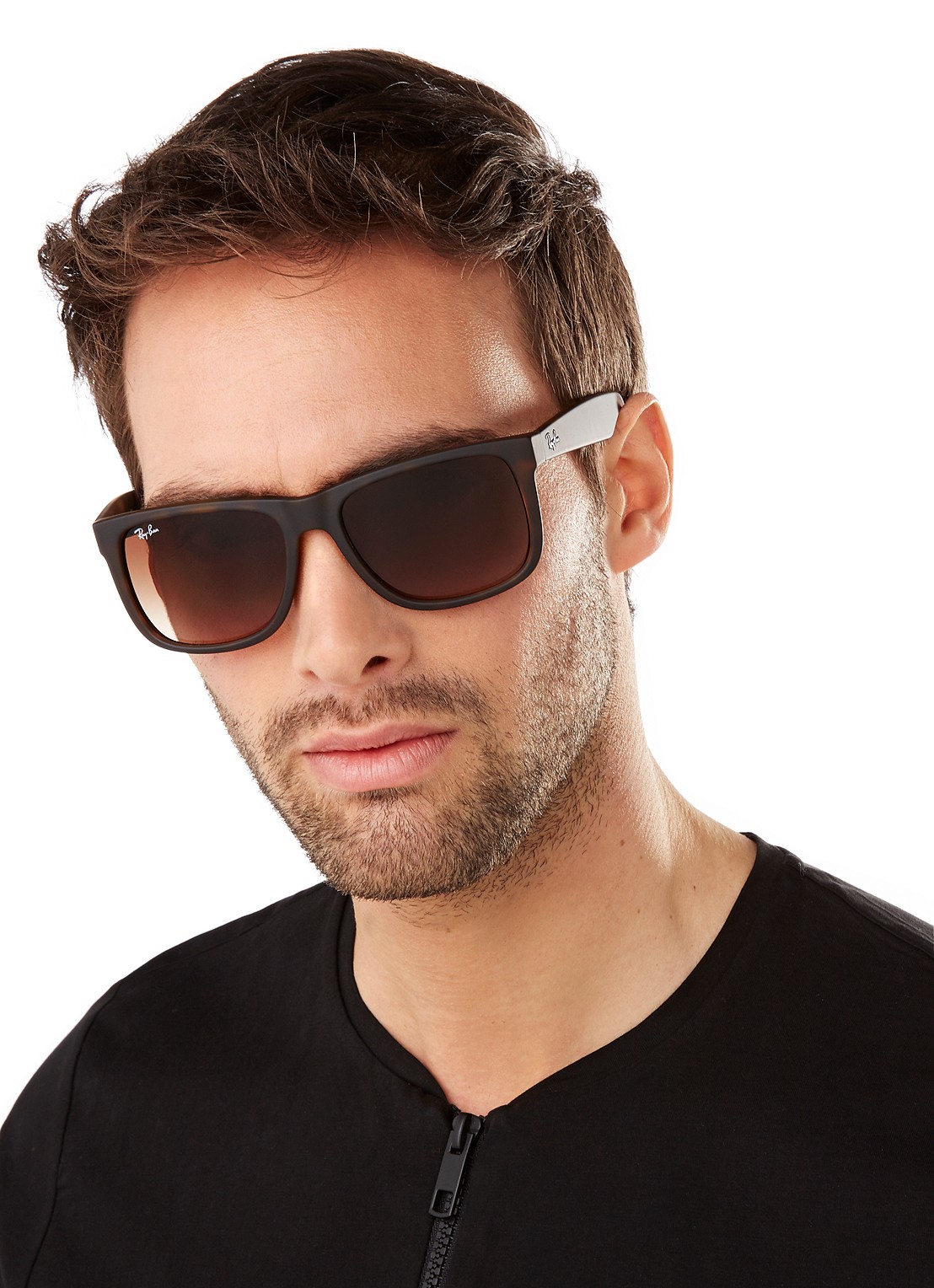 Ray-Ban Zonnebril Justin RB4165  - detail 6 bruin
