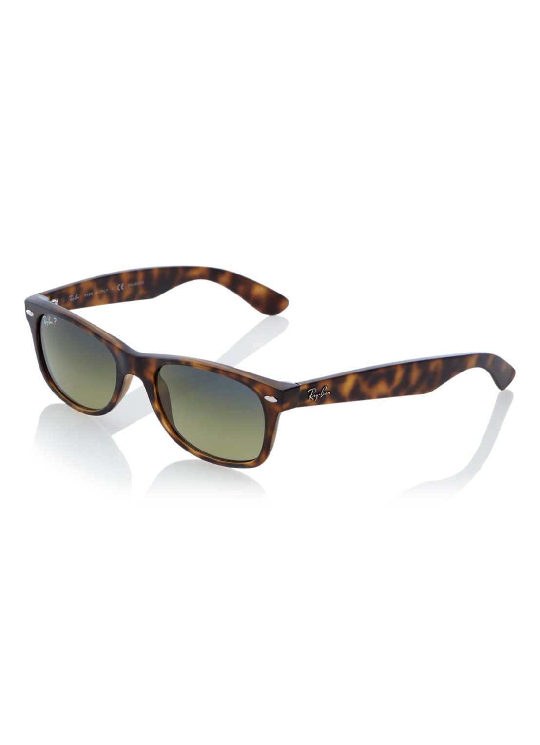 Ray-Ban Zonnebril New Wayfarer gepolariseerd RB2132 - voorkant bruin