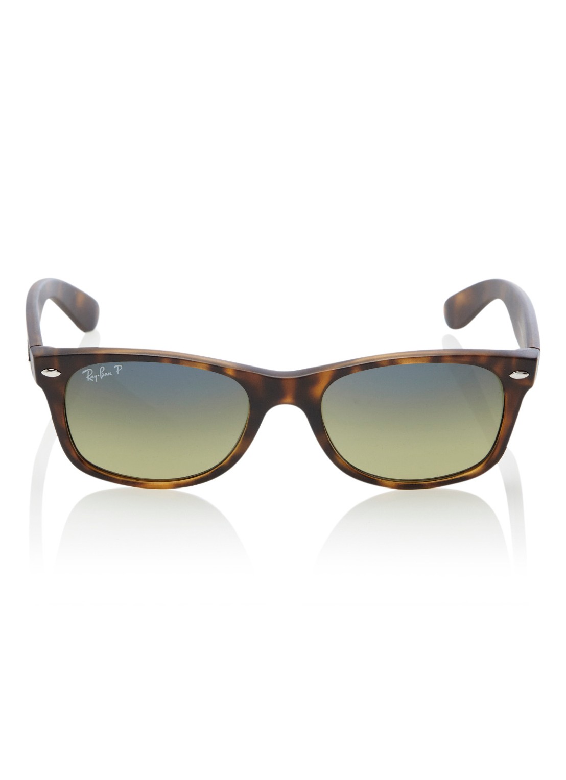 Ray-Ban Zonnebril New Wayfarer gepolariseerd RB2132 - voorkant 2 bruin