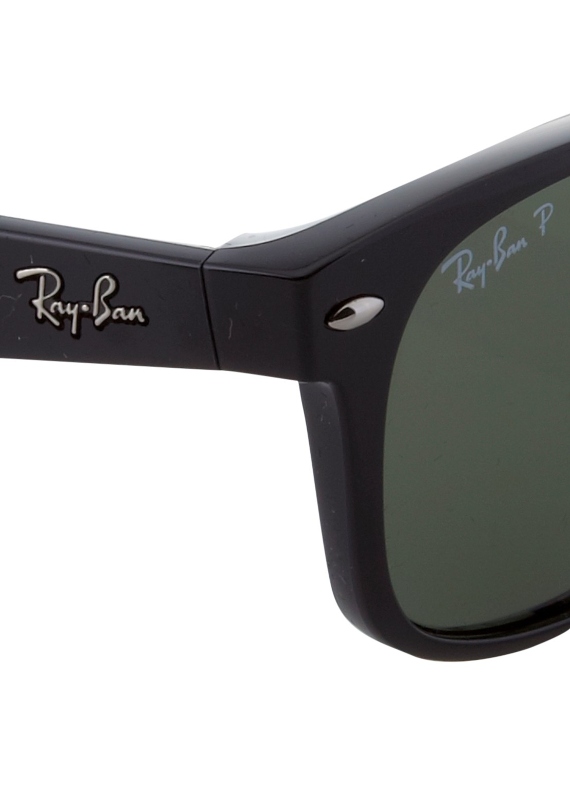 Ray-Ban Zonnebril  New Wayfarer gepolariseerd RB2132 - detail 4 zwart