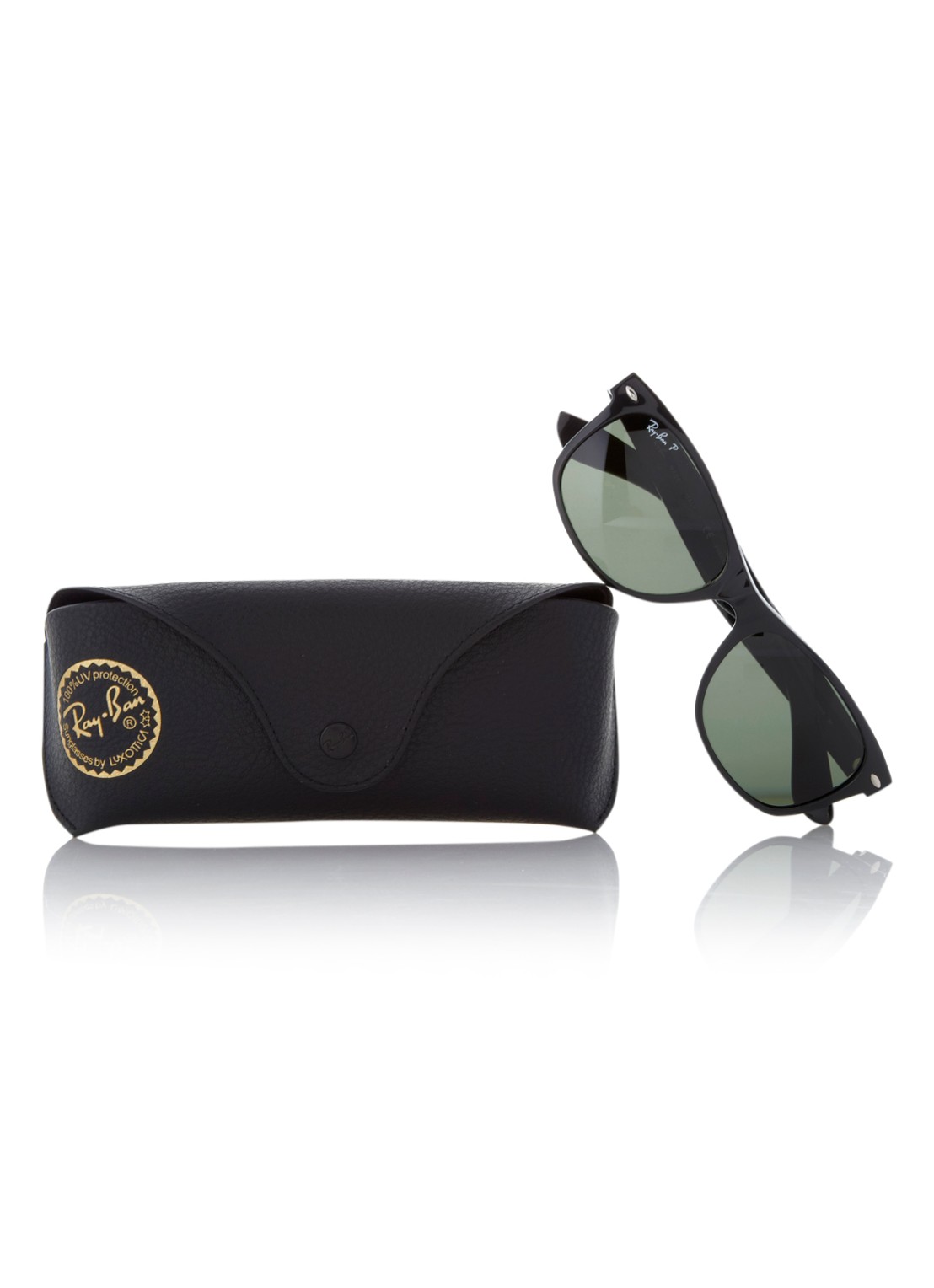 Ray-Ban Zonnebril  New Wayfarer gepolariseerd RB2132 - detail 5 zwart