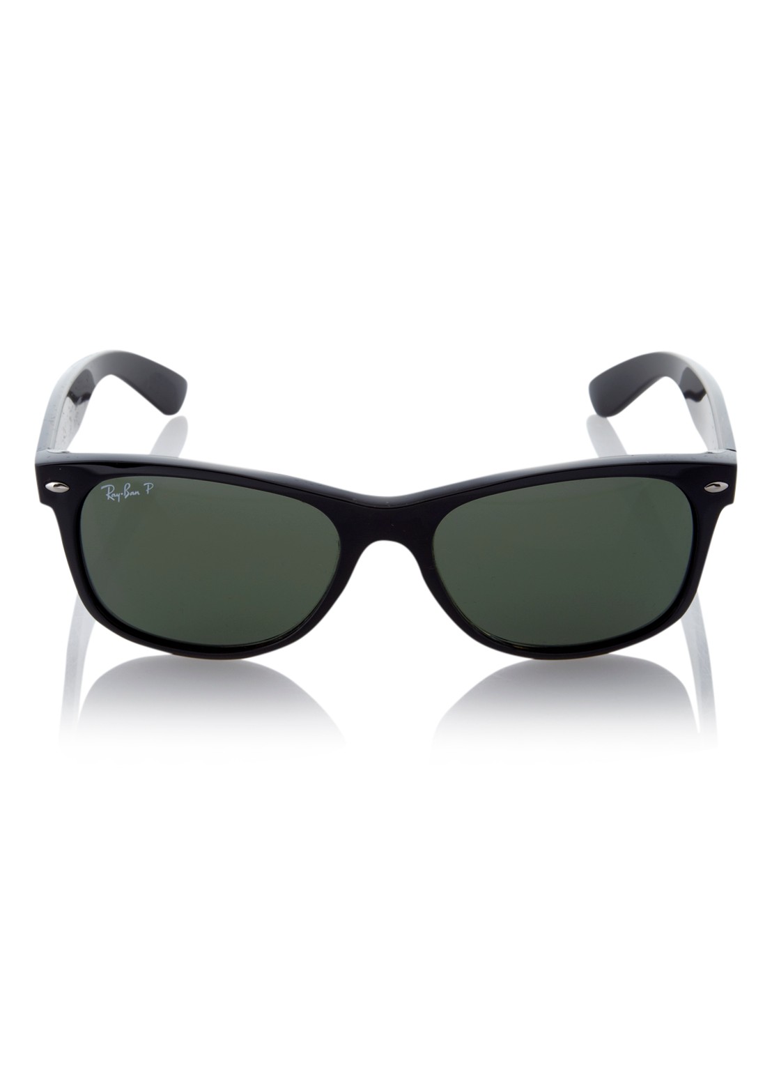 Ray-Ban Zonnebril  New Wayfarer gepolariseerd RB2132 - voorkant 2 zwart