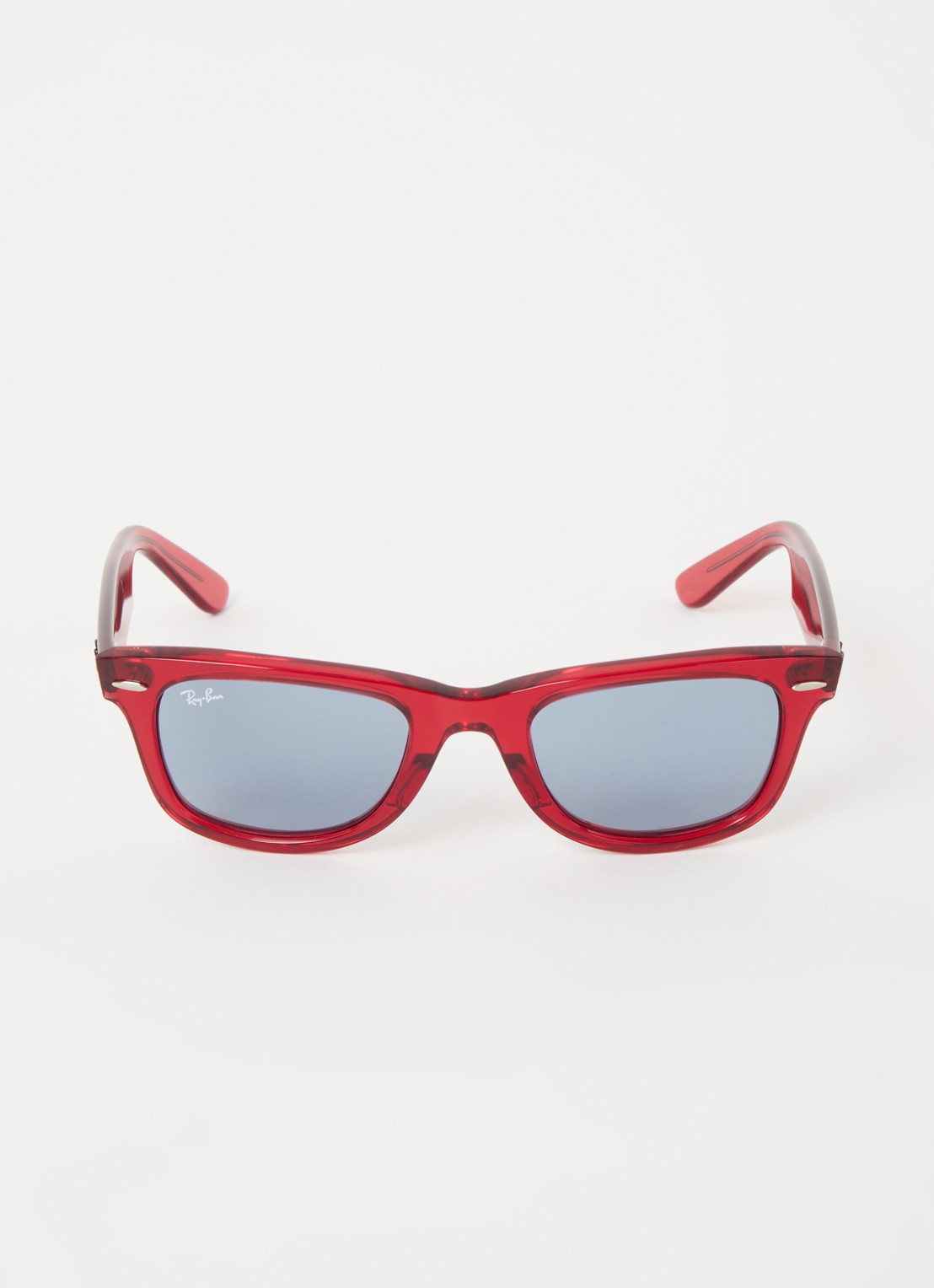 Ray-Ban Zonnebril RB2140 met brillenkoord - voorkant 2 steenrood