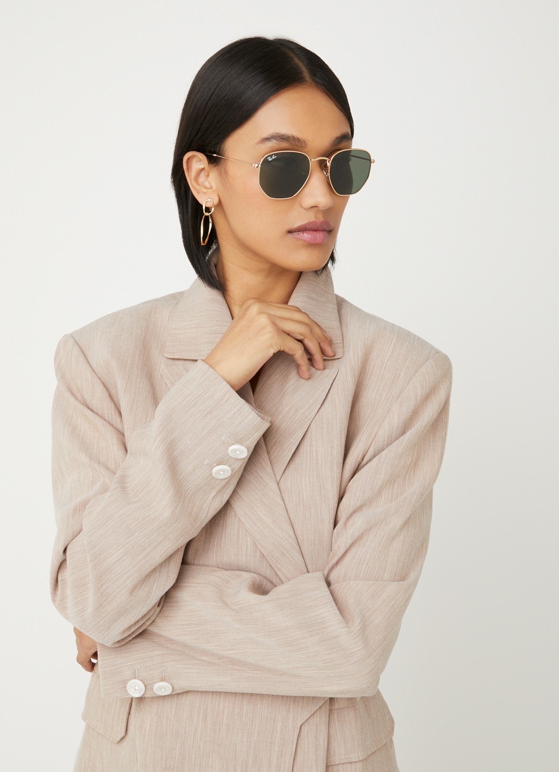 Ray-Ban Zonnebril RB3548N - voorkant 2 goud