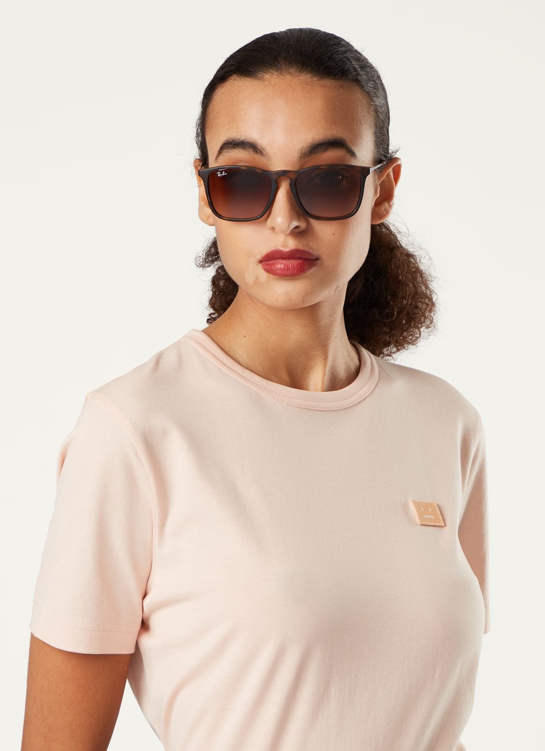 Ray-Ban Zonnebril RB4187 - voorkant 2 donkerbruin