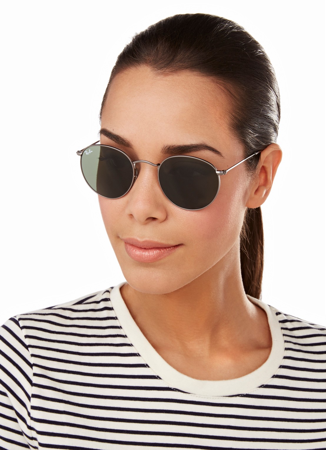 Ray-Ban Zonnebril Round Metal RB3447 - detail 4 grijs