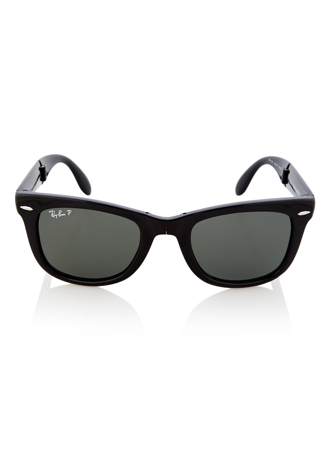 Ray-Ban Zonnebril Wayfarer Folding gepolariseerd en opvouwbaar RB4105 - voorkant 4 zwart