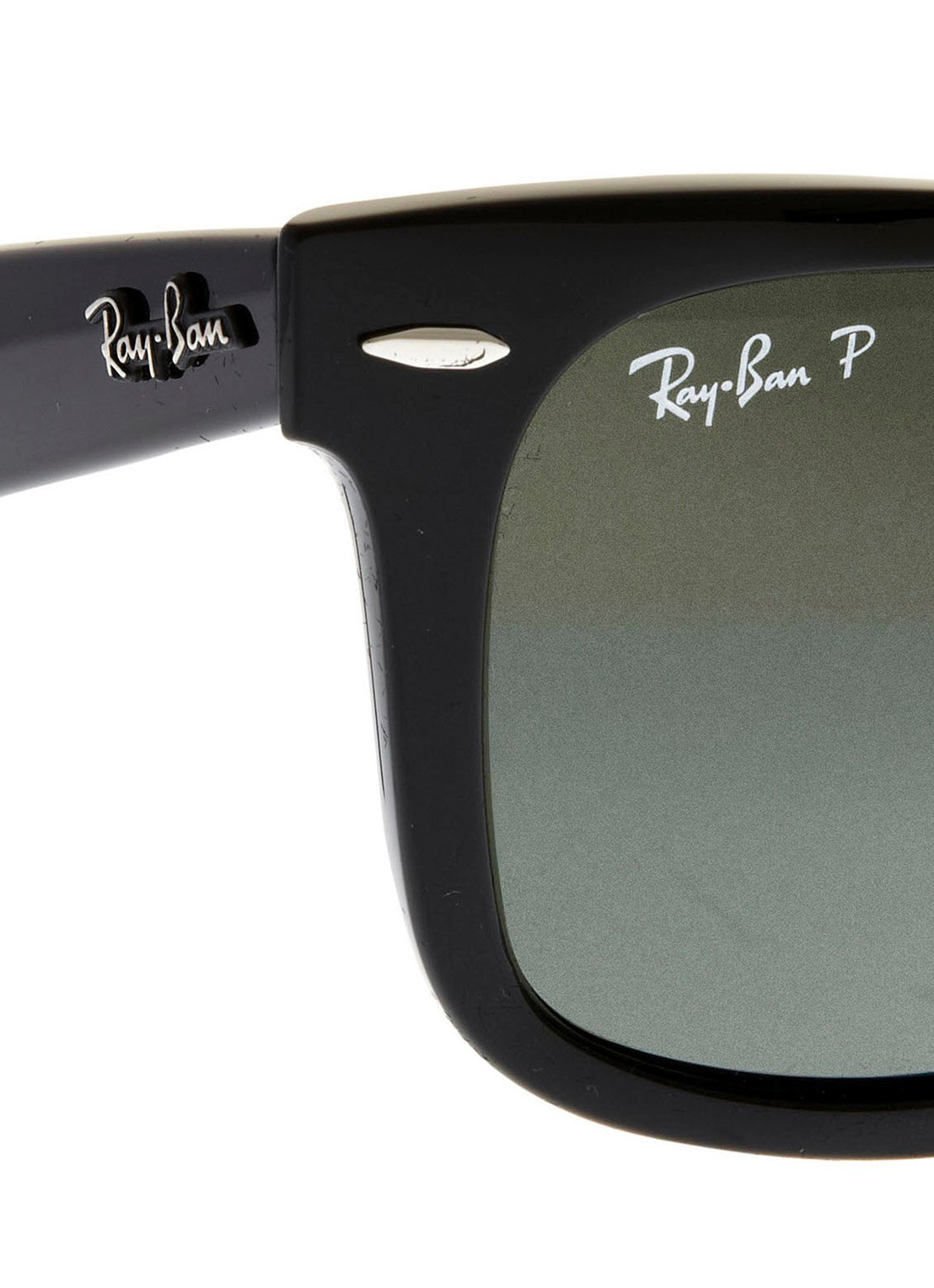 Ray-Ban Zonnebril Wayfarer gepolariseerd RB2140 - detail zwart