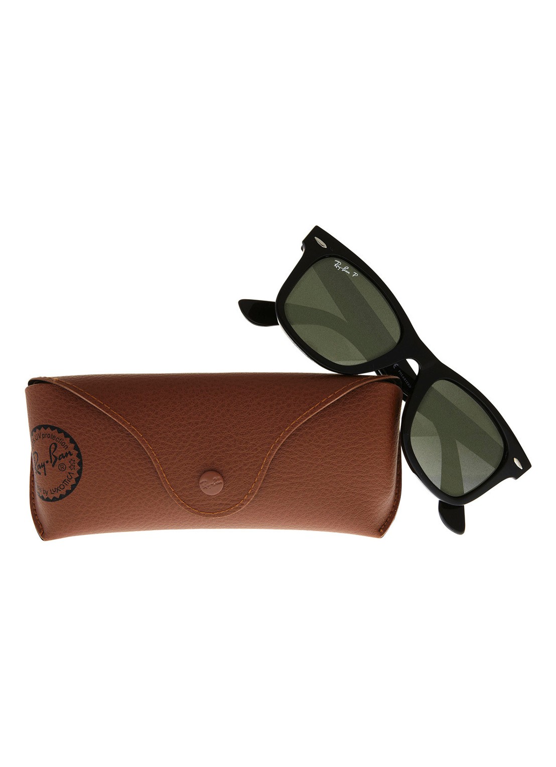 Ray-Ban Zonnebril Wayfarer gepolariseerd RB2140 - detail 2 zwart