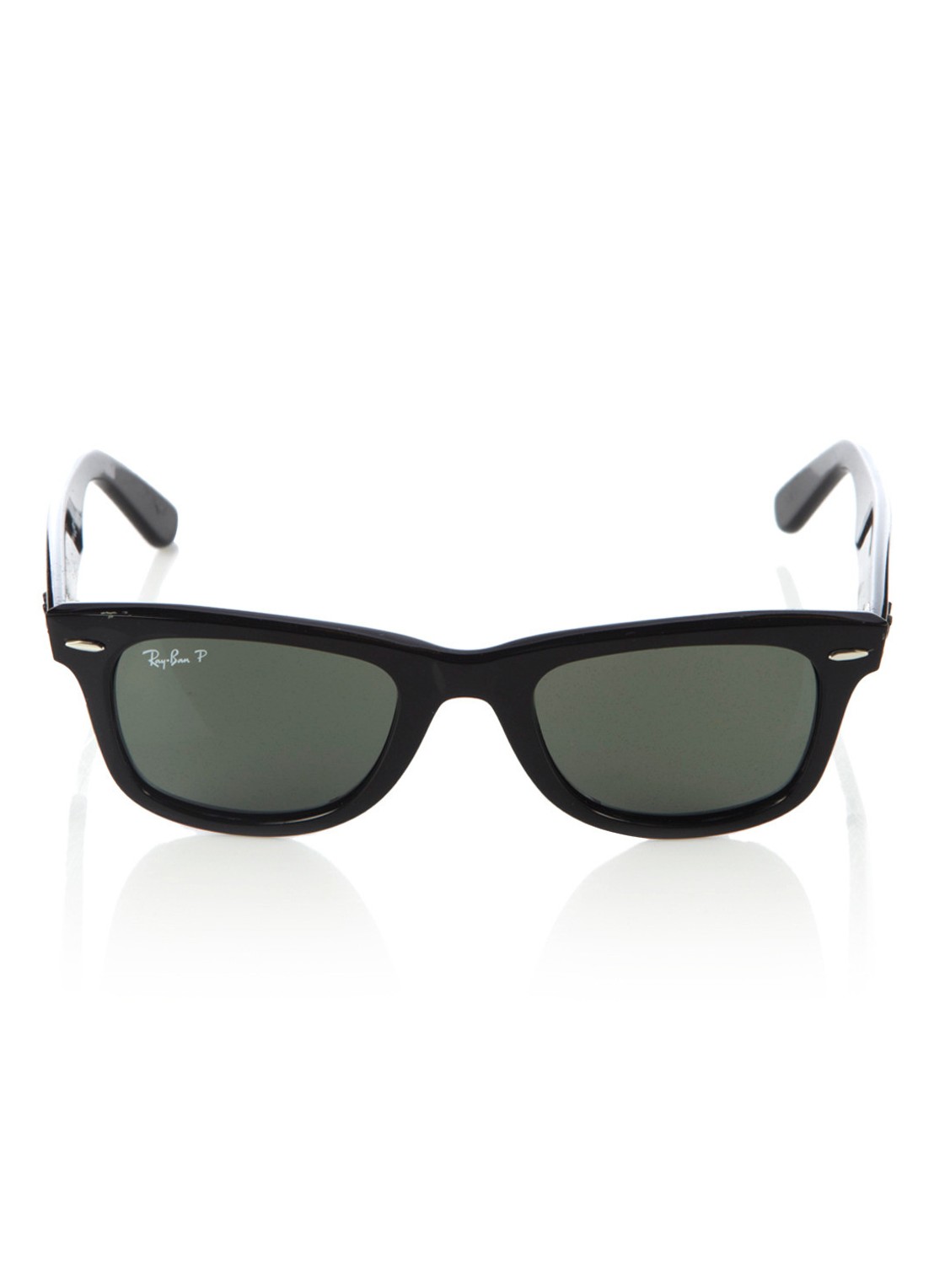 Ray-Ban Zonnebril Wayfarer gepolariseerd RB2140 - voorkant 4 zwart