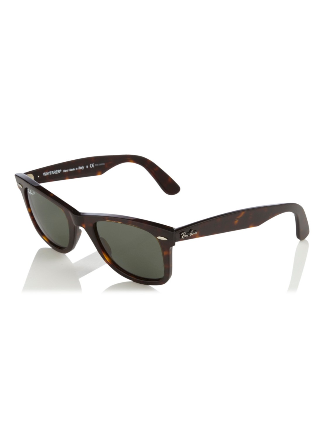 Ray-Ban Zonnebril Wayfarer gepolariseerd RB2140 - voorkant bruin