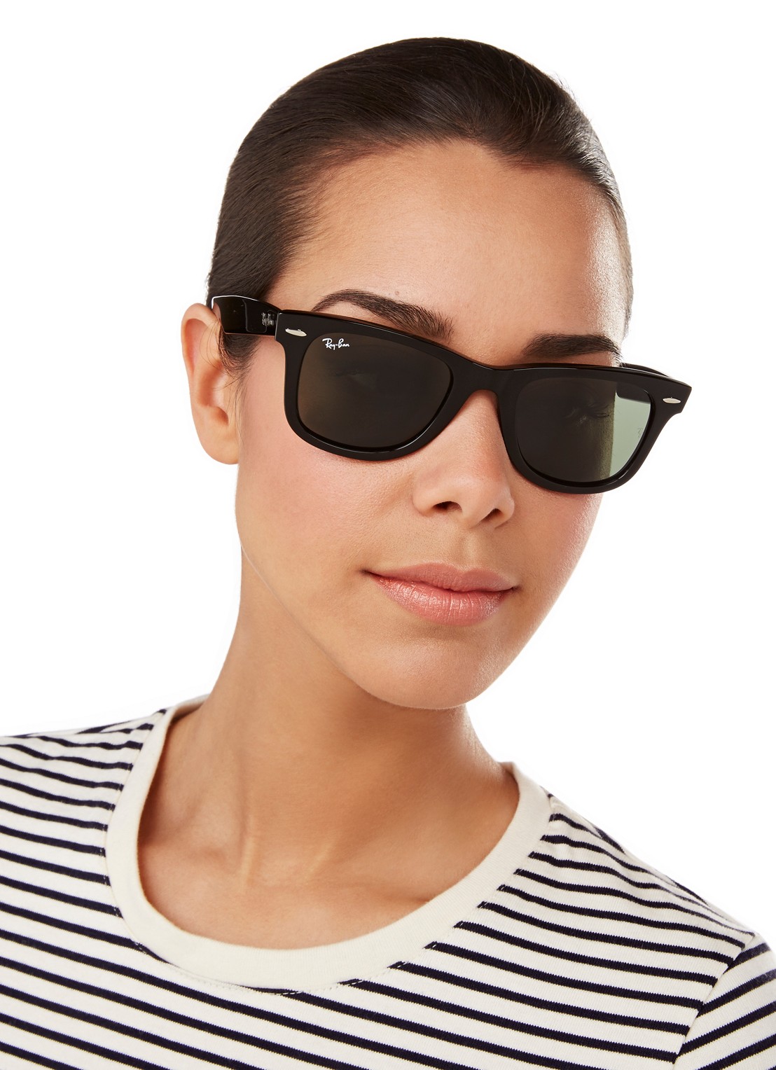 Ray-Ban Zonnebril Wayfarer RB2140 - detail 4 zwart