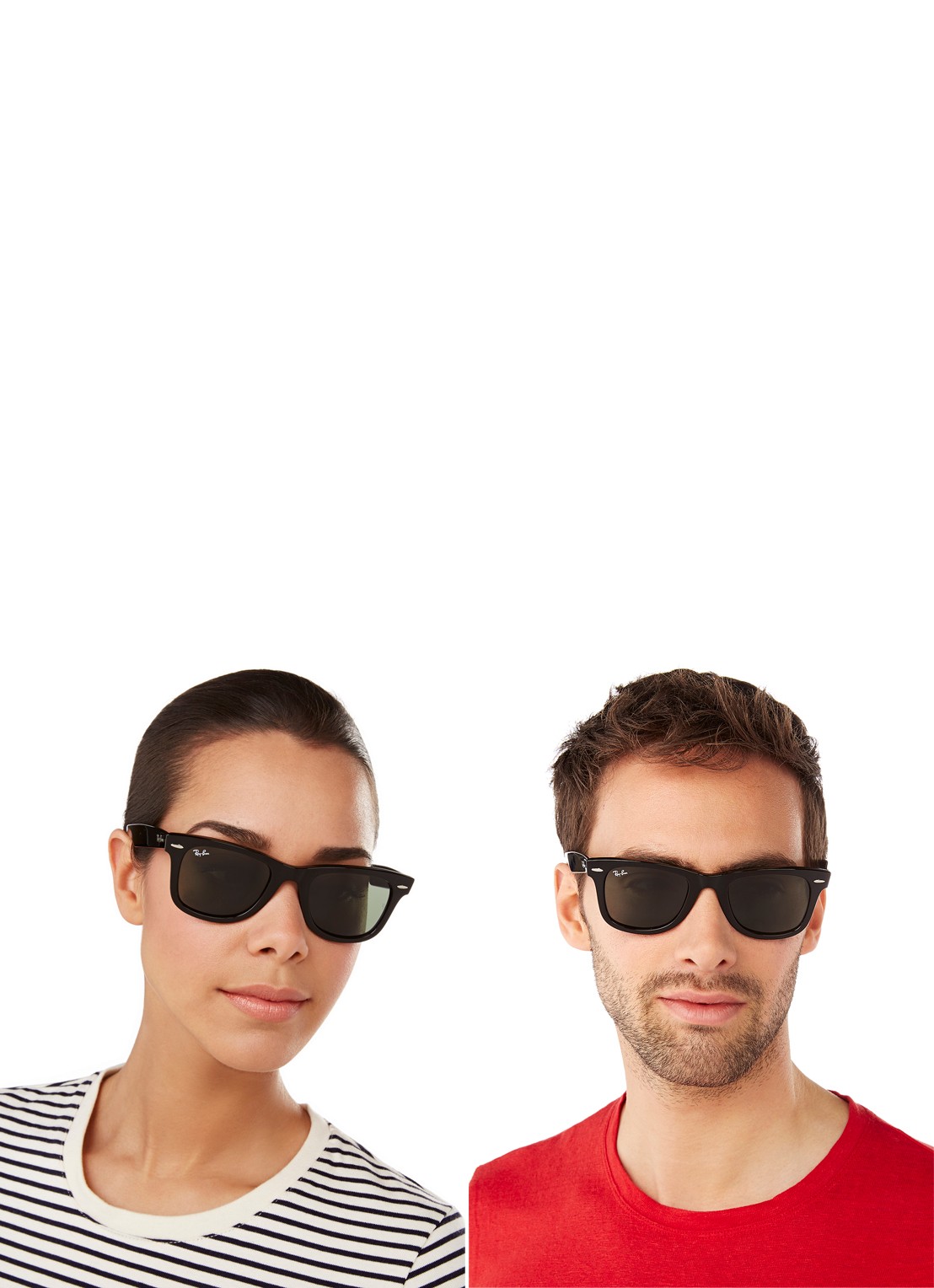Ray-Ban Zonnebril Wayfarer RB2140 - voorkant 7 zwart