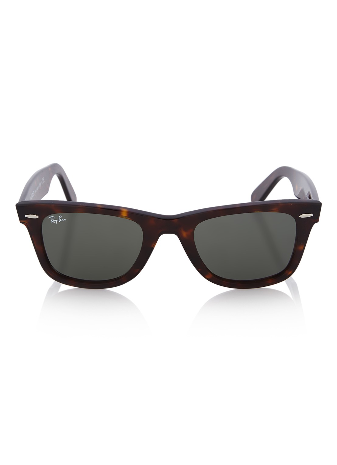 Ray-Ban Zonnebril Wayfarer RB2140 - detail 3 donkerbruin