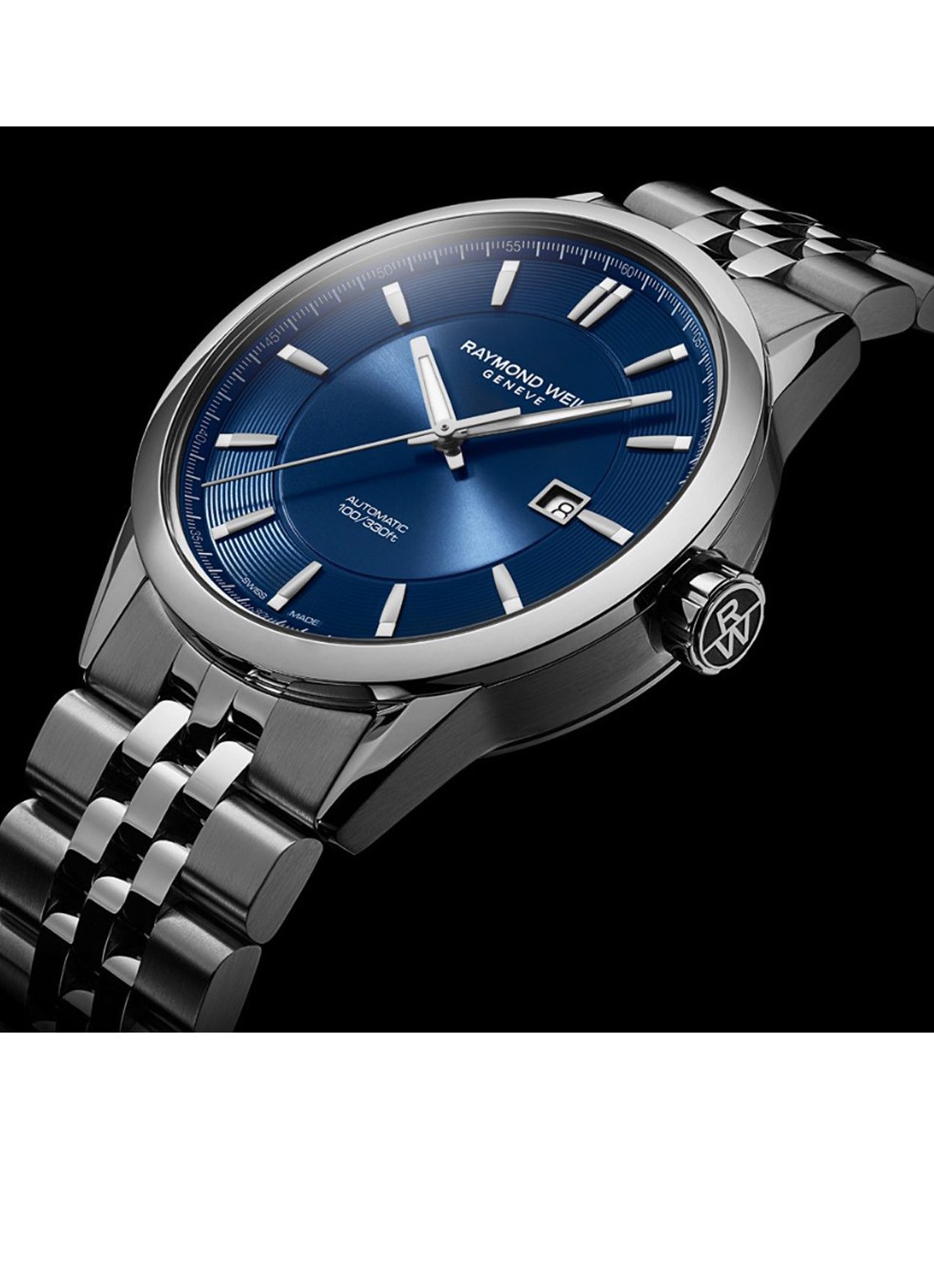 Raymond Weil Freelancer horloge 2731-ST-50001 - detail 2 zilver